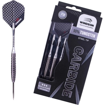Wolframový set šípok s oceľovými hrotmi Windson CARBIDE 21 G TUNGSTEN SET strieborná