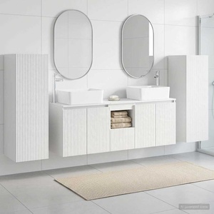 vidaXL Комплект мебели за баня 5 бр. Бял гланц 33 x 34, 5 x 100 см (3405997)