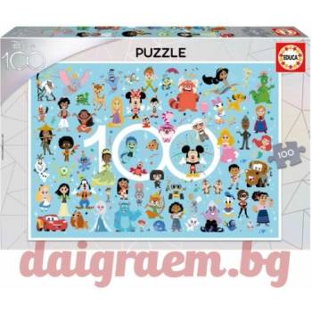 Image 1 of Educa Пъзел educa 19676 - 100 части - 100 години Дисни (edu19676)