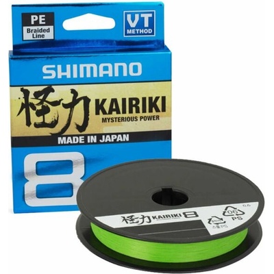 Shimano Šňůra Kairiki 8 Mantis Green 300 m 0,315 mm