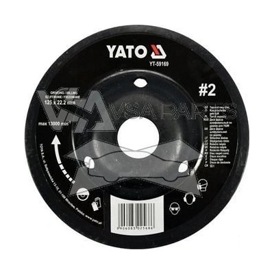 YATO Rašple rotační 125 mm, typ 2 jemná