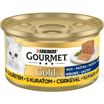 GOURMET GOLD Cat kuracia paštéta 12x 85 g