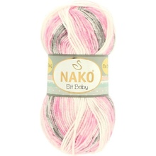 Nako Elit Baby Mini Batik 32419 ružovo sivá