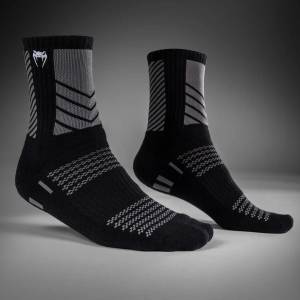 Venum | Официален Вносител за България Чорапи за Бокс Venum Vector Crew Socks 3 Pack - Black/Grey - S