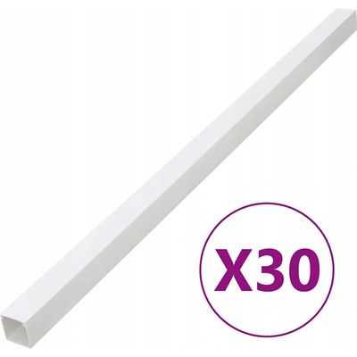 PVC lišta na kabely, bílá, 40x25 mm, délka 1 m, montáž šroubováním