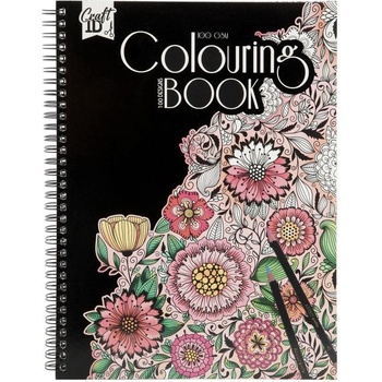 Craft ID Книжка за оцветяване - Цветя, 50 листа (5525100229)