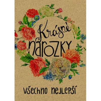 Baloušek BeBechy - přání XL, Narozky, A5, kraftový papír
