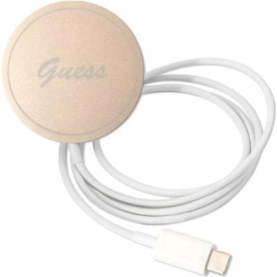 GUESS Гръб Guess 4G MagSafe Compatible Case + Зарядно Wireless Charger за iPhone 14 Prо - Черен (3666339102838)