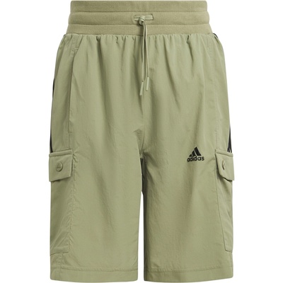 Adidas Детски къси панталони Adidas Unisex Kids Jersey Jogger Shorts - Green/Black