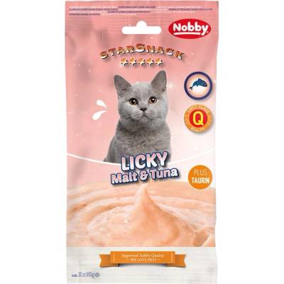Nobby Starsnack Licky Cat mäsové pyré s tuniakem 5x15 g