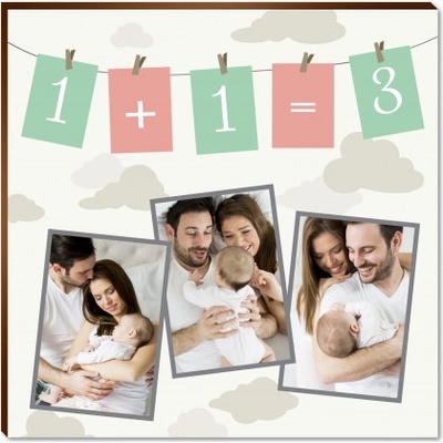 Fotopanel, 1+1=3, 15x15 cm