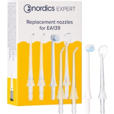 NORDICS Накрайници за безжичен зъбен душ Nordics ЕА139W , Nordics EA139B , 4 броя (REPLNORD139)