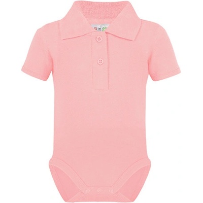 Link Kids Wear Detské body s golierom Babypink