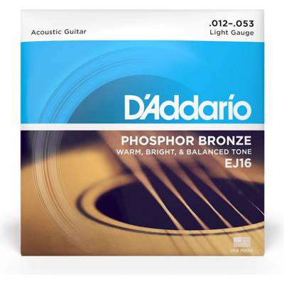 D'ADDARIO Струни за акустична китара (. 012-. 053) D'Addario EJ16 Light