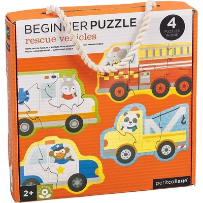 Petitcollage puzzle záchranné vozidlá