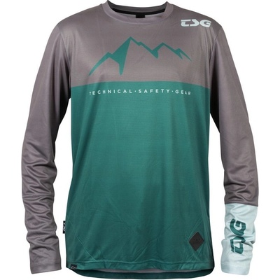 TSG EXPLORER JERSEY DLHÝ RUKÁV Sivo-zelená