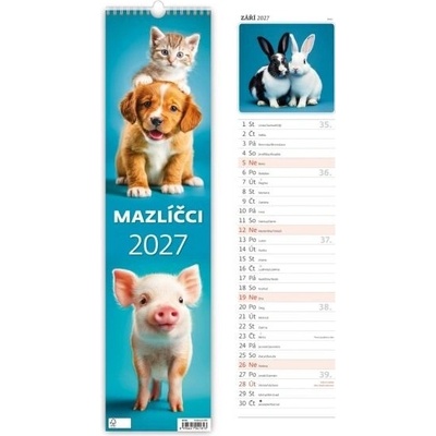 Nástěnný vázankový Helma Mazlíčci 2027