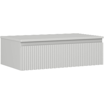 Mexen Rivel шкаф за баня под умивалник 80 см с плот, 1 чекмедже, оребрен, сив мат - 91A20-08023-1-BFC62 (91A20-08023-1-BFC62)