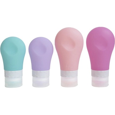 Kufreplus Cestovné silikónové fľaštičky 60 + 90 ml XND22 4 ks