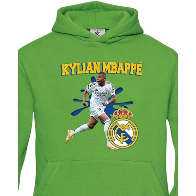 Dětská mikina Mbappé Real Madrid Zelená