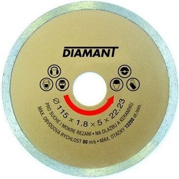 Diamant Kotouč plný 115 mm 121011