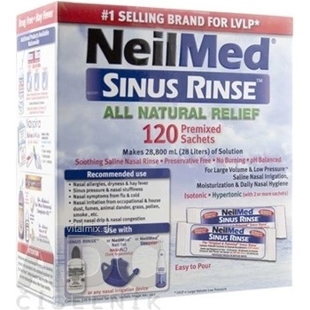 NeilMed Sinus Rinse Natural sáčky mořská sůl na hygienu nosu 120 ks
