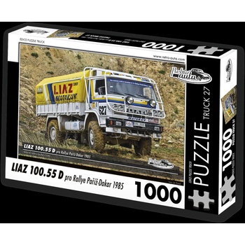 Retro cars - Puzzle TRUCK - Liaz 100.55 D pro Rallye Paríž-Dakar (1985) - 1 000 piese