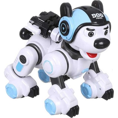 Crazon Радиоуправляемо интерактивно полицейско куче-робот Crazon - Със синя каска (CR1901-BL)