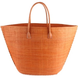  Плажна чанта от рафия Fratelli Mazzanti FM B4370, 66 см, Оранжев
