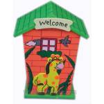  Касичка къщичка с животно Welcome