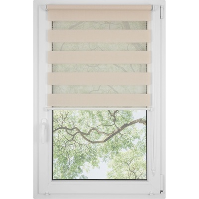 Dekodum Roleta Den Noc neinvazivní soft Ecru 46 x 150 cm pravá - Bílá