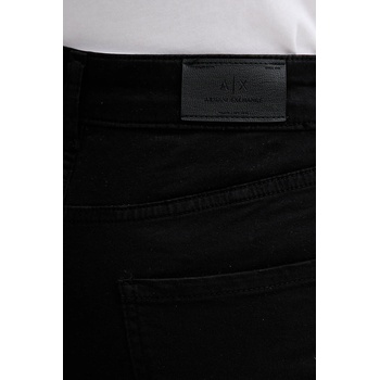 Giorgio Armani Панталон Armani Exchange в черно с кройка по тялото, с висока талия XW000072 AF12862 (XW000072.AF12862)