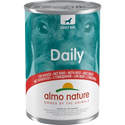 Almo Nature Daily 12x400г Daily Menu Almo Nature, консервирана храна за кучета - говеждо