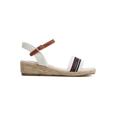 Tommy Hilfiger Rope Wedge T3A7-32777-0048X100 M White/Tobacco