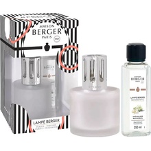 Maison Berger Paris Darčeková sada katalytická lampa Illusion srienistá 250 ml + náplň Čierna Angelika Black Angelika 250 ml