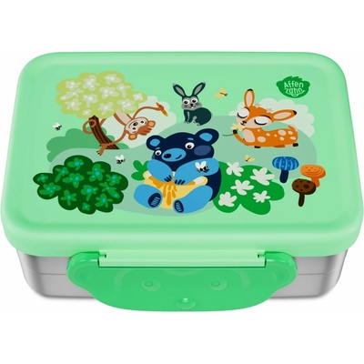 Affenzahn Stainless Steel Desiatový box Mighty meadow uni