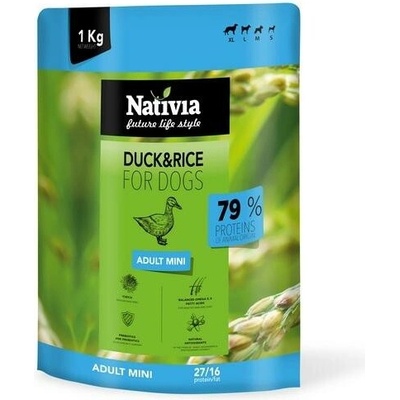 Nativia Dog Adult Mini Duck&Rice 1 kg