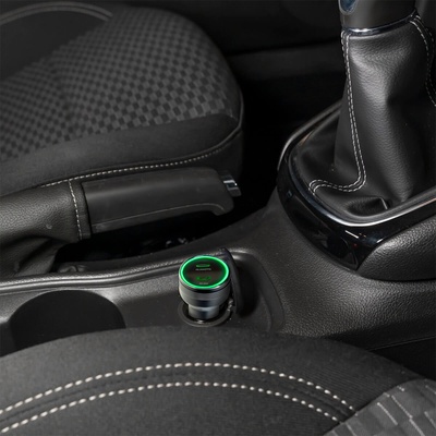 4smarts Зарядно за кола с 2xUSB-C изходи - 4smarts Car Charger Fast 45W with PD (черен) (464462)