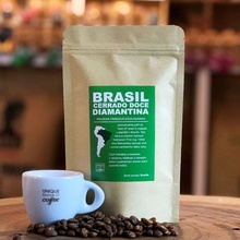 kopi bean Brasil Cerrado Doce Diamantina Arabika mletá hrubě 50 g