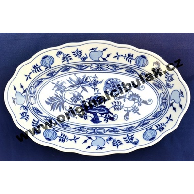 Český porcelán Dubí Mísa oválná 10069 Cibulák 31 cm