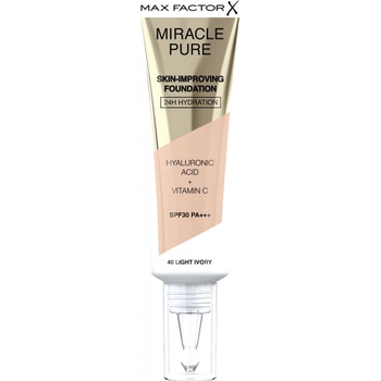 Max Factor Miracle Pure Skin dlouhotrvající make-up SPF30 40 Light Ivory 30 ml