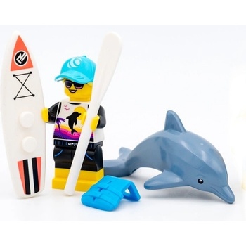 LEGO® Minifigúrky 71029 21. séria Surfařka s delfínem