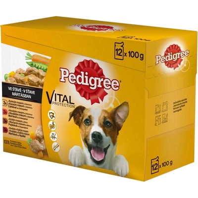 Pedigree vrecko Adult v šťave 12 ks