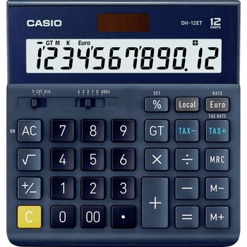 Casio Калкулатор Casio, Пластмаса, Черен (DH-12ET) (DH-12ET)