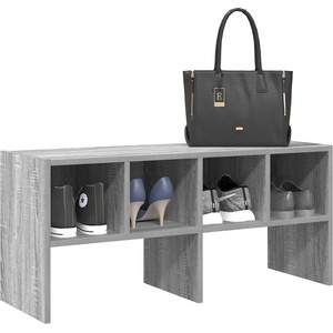 vidaXL Стелаж за обувки, стифиращи, сив сонома, 89, 5x30x40 см (858849)