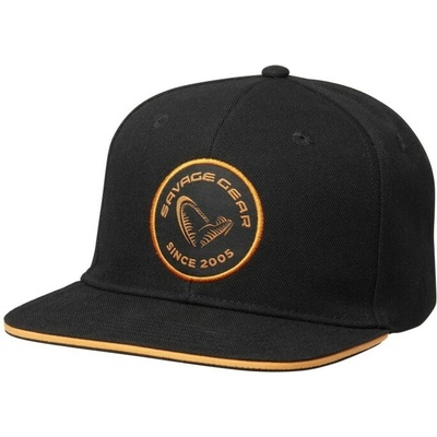 Savage Gear Badge Flatbill Cap Black Orange
