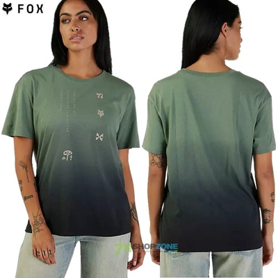 Fox W Sensory Dye ss tee kelp