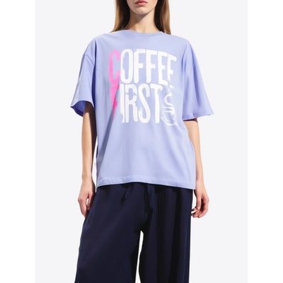 #VDR Coffee tričko Lilac