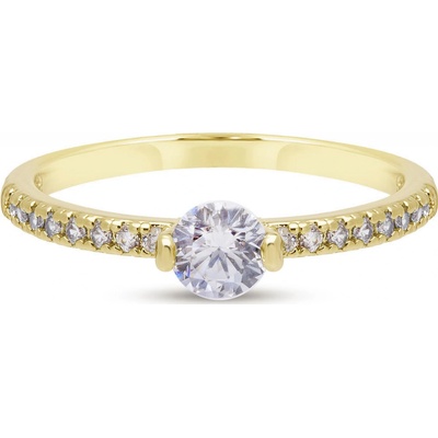 Ellami PARIS 0475 Prstýnek pozlacený velký zirkon s malými 4000475 6