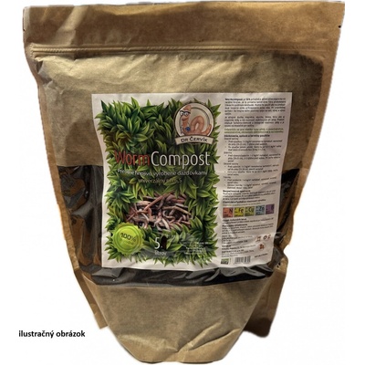 EKAGRO Hnojivo prírodné - kompost z dažďoviek - WormCOMPOST 50 L